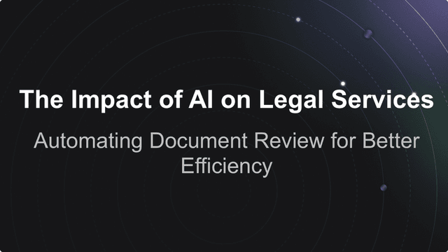 The Impact of AI on Legal Services