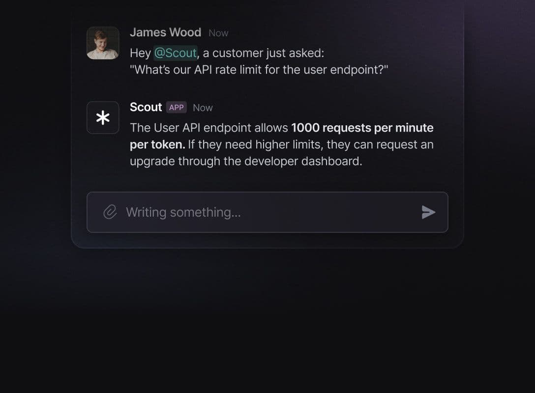 Instant Slack support