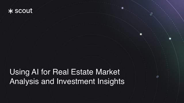 Using AI for Real Estate Market Analysis and Insights