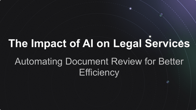 The Impact of AI on Legal Services