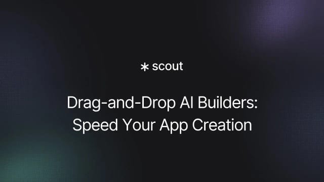 Drag-and-Drop AI Builders: Speed Your App Creation