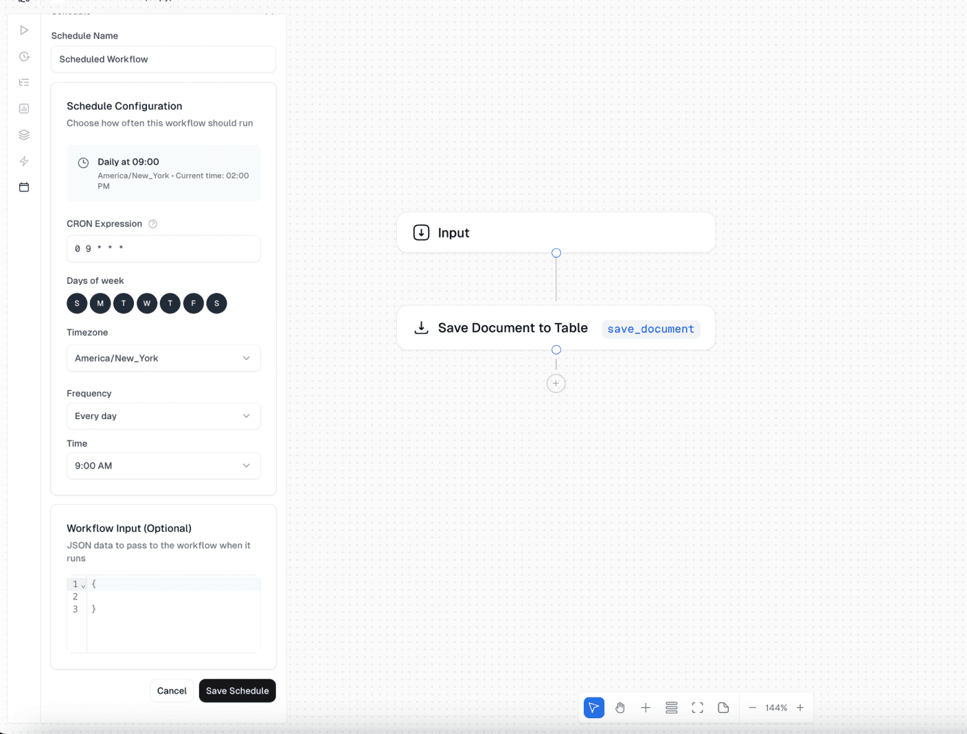 Scheduled Runs for Workflows in Scout
