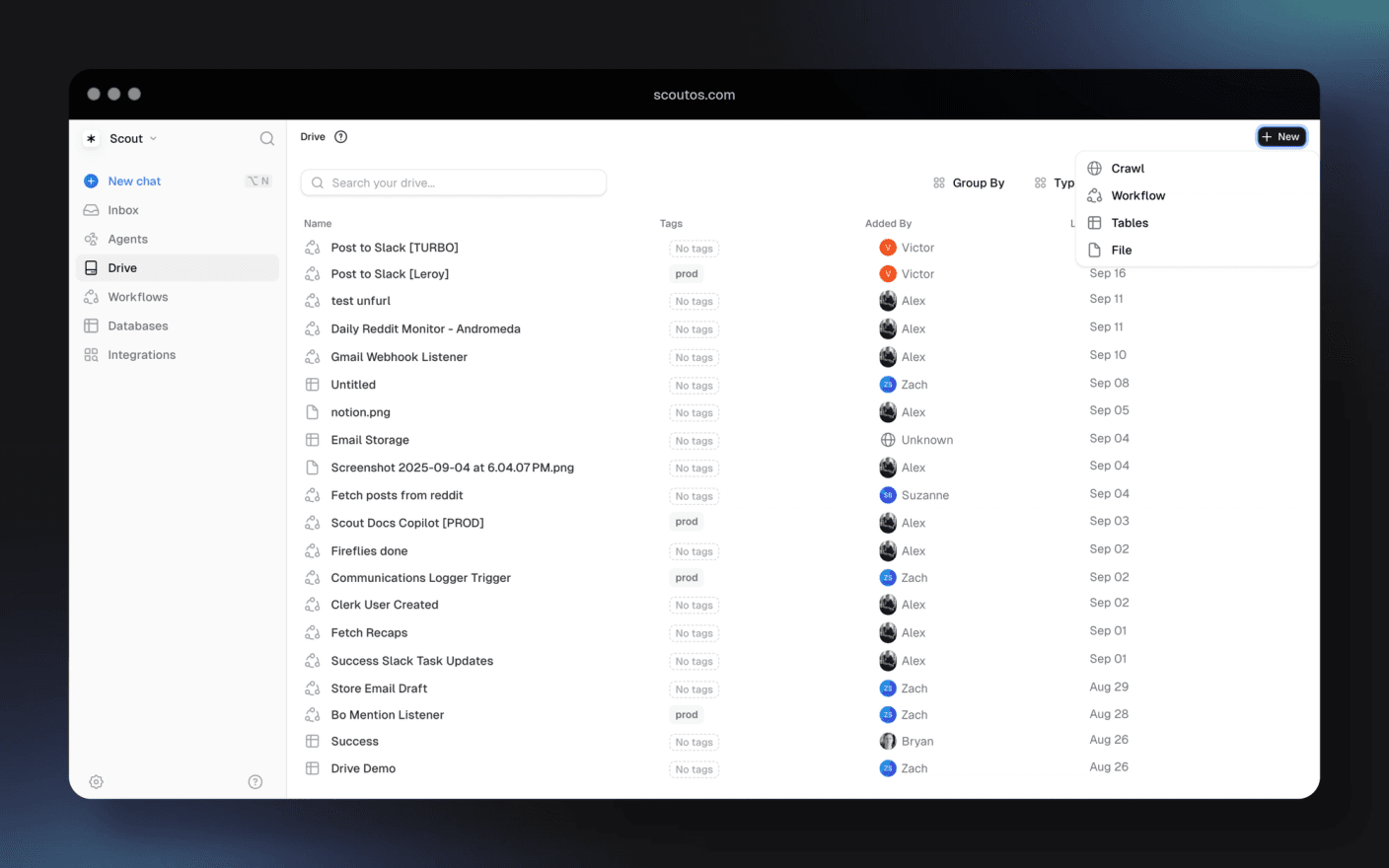 Drive - your central hub for agent knowledge