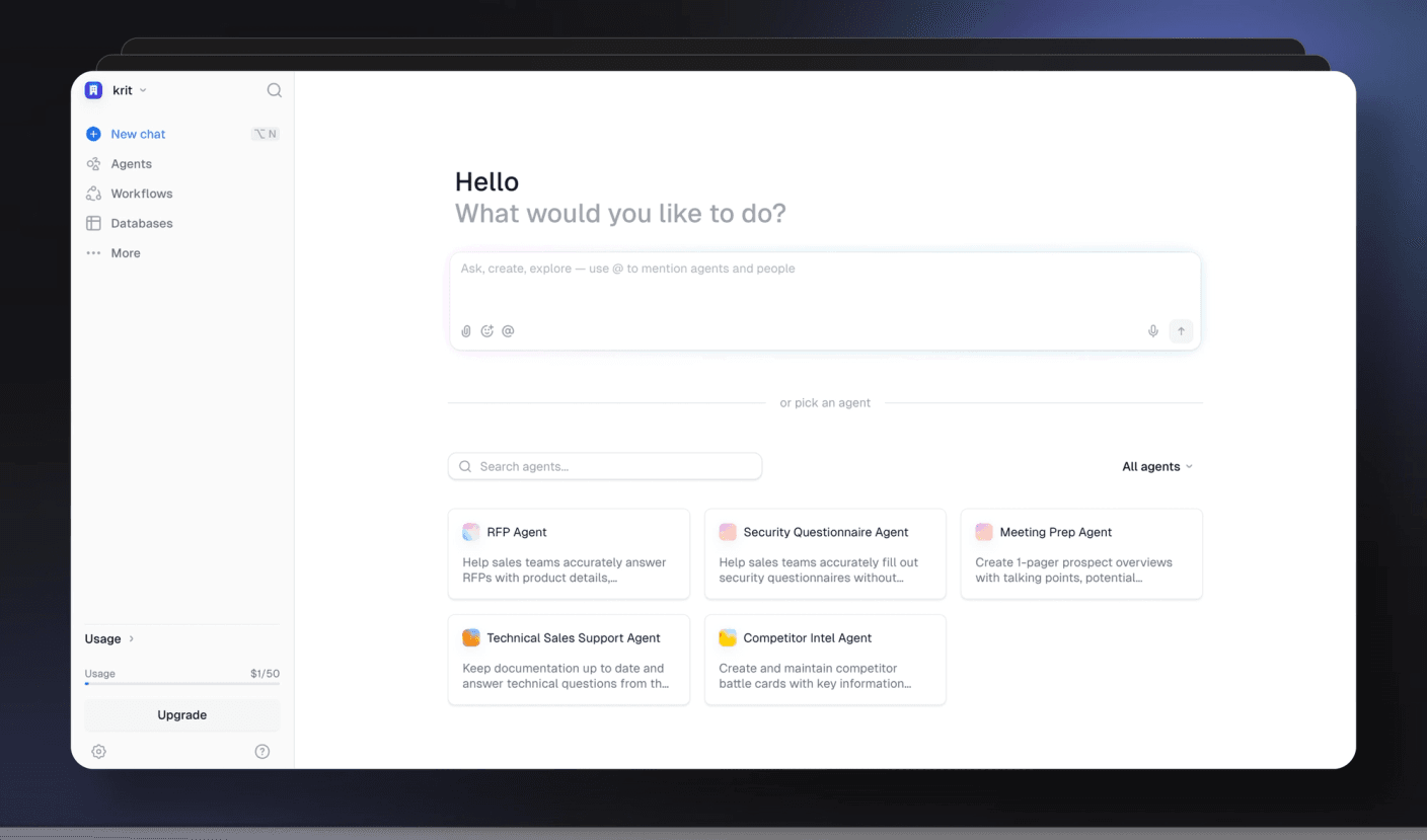 Out-of-the-box agents for sales teams